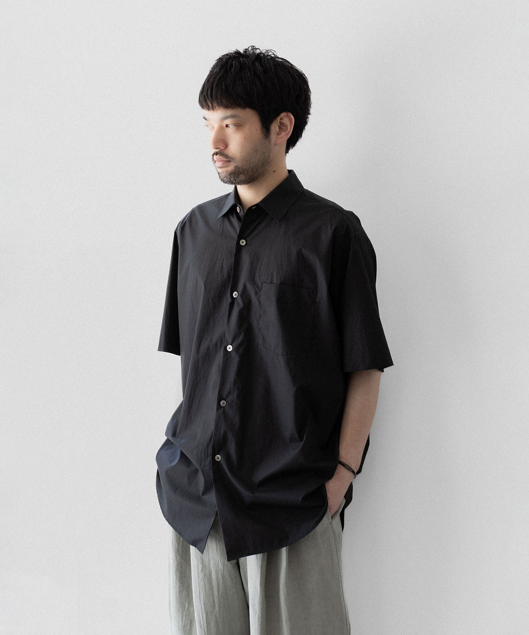 【ssstein】OVERSIZED SS SHIRT - BLACK