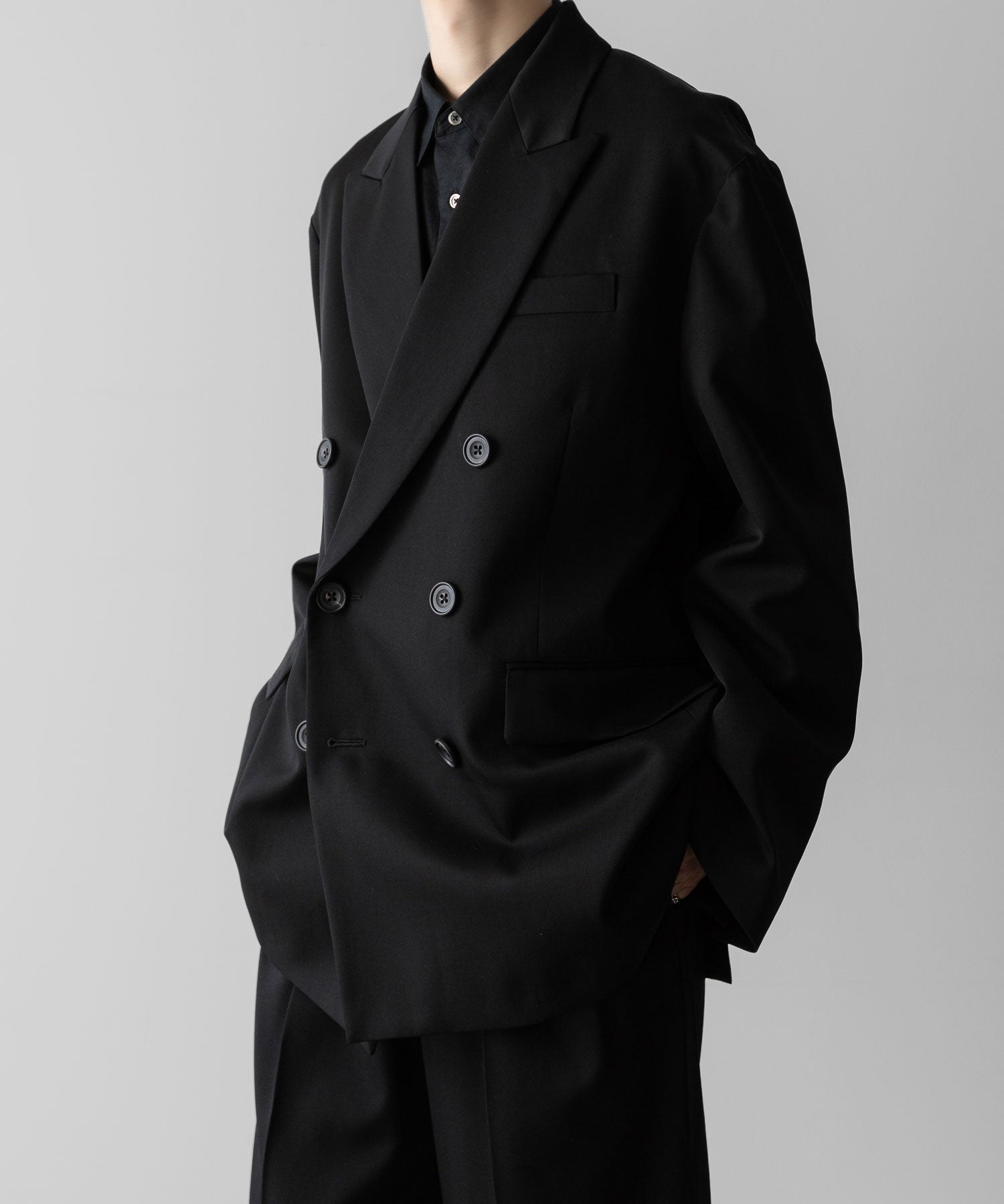 ssstein(シュタイン)のOVERSIZED DOUBLE BREASTED JACKET - BLACKの公式通販サイトsession福岡セレクトショップ