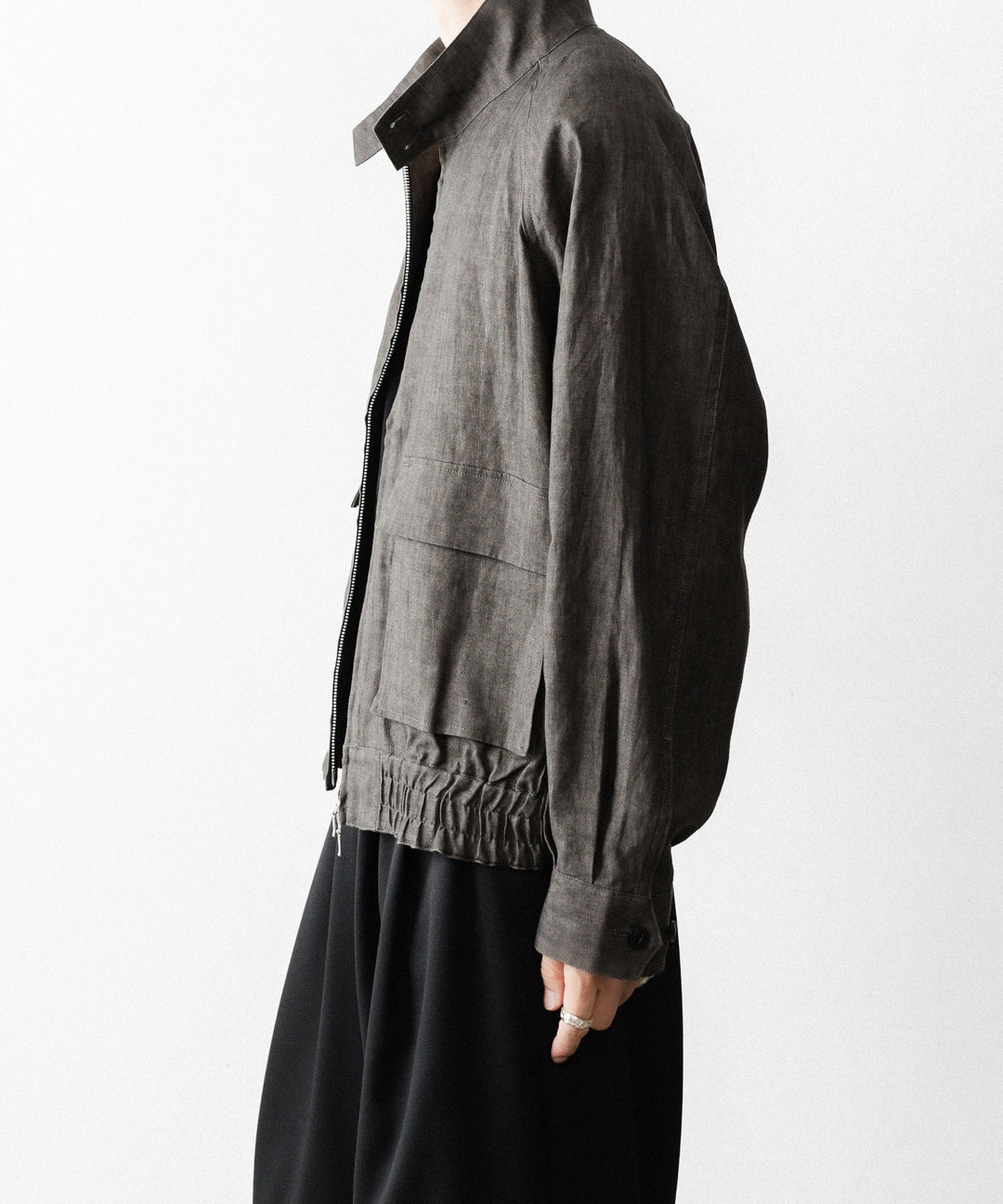 nakedgauge(ネイキッドゲージ)のSUMI LINEN N48 BLOUSON - CHARCOAL GRAYの公式通販サイトsession福岡セレクトショップ