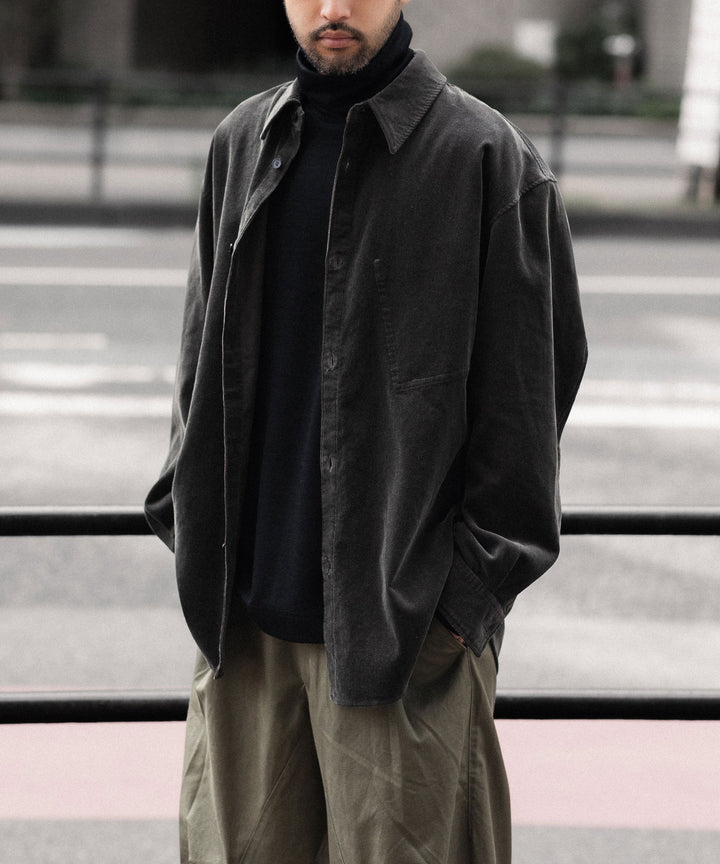 VEIN ヴェインのFINX CO CORDUROY L/S SHIRT - D.GRAYの公式通販サイトsession福岡セレクトショップ