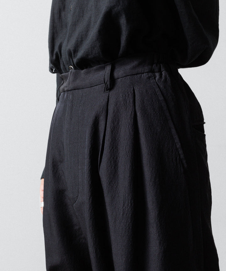 ssstein(シュタイン)のWOOL/SILK WIDE EASY TROUSERS - BLACKの公式通販サイトsession福岡セレクトショップ