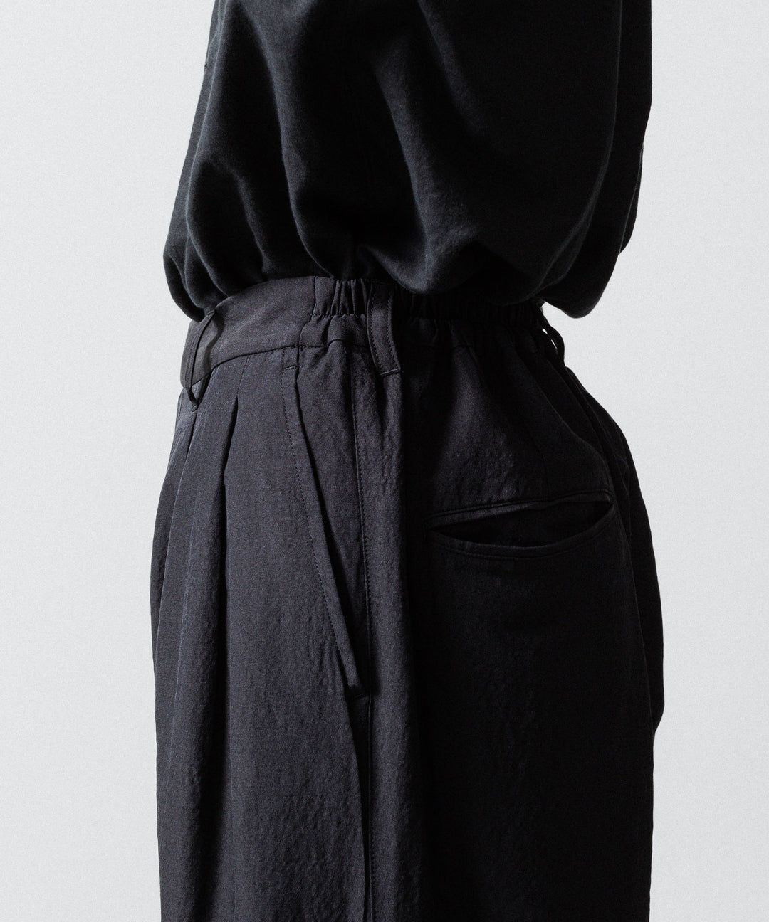 ssstein(シュタイン)のWOOL/SILK WIDE EASY TROUSERS - BLACKの公式通販サイトsession福岡セレクトショップ