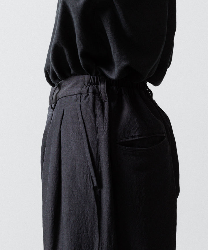 ssstein(シュタイン)のWOOL/SILK WIDE EASY TROUSERS - BLACKの公式通販サイトsession福岡セレクトショップ