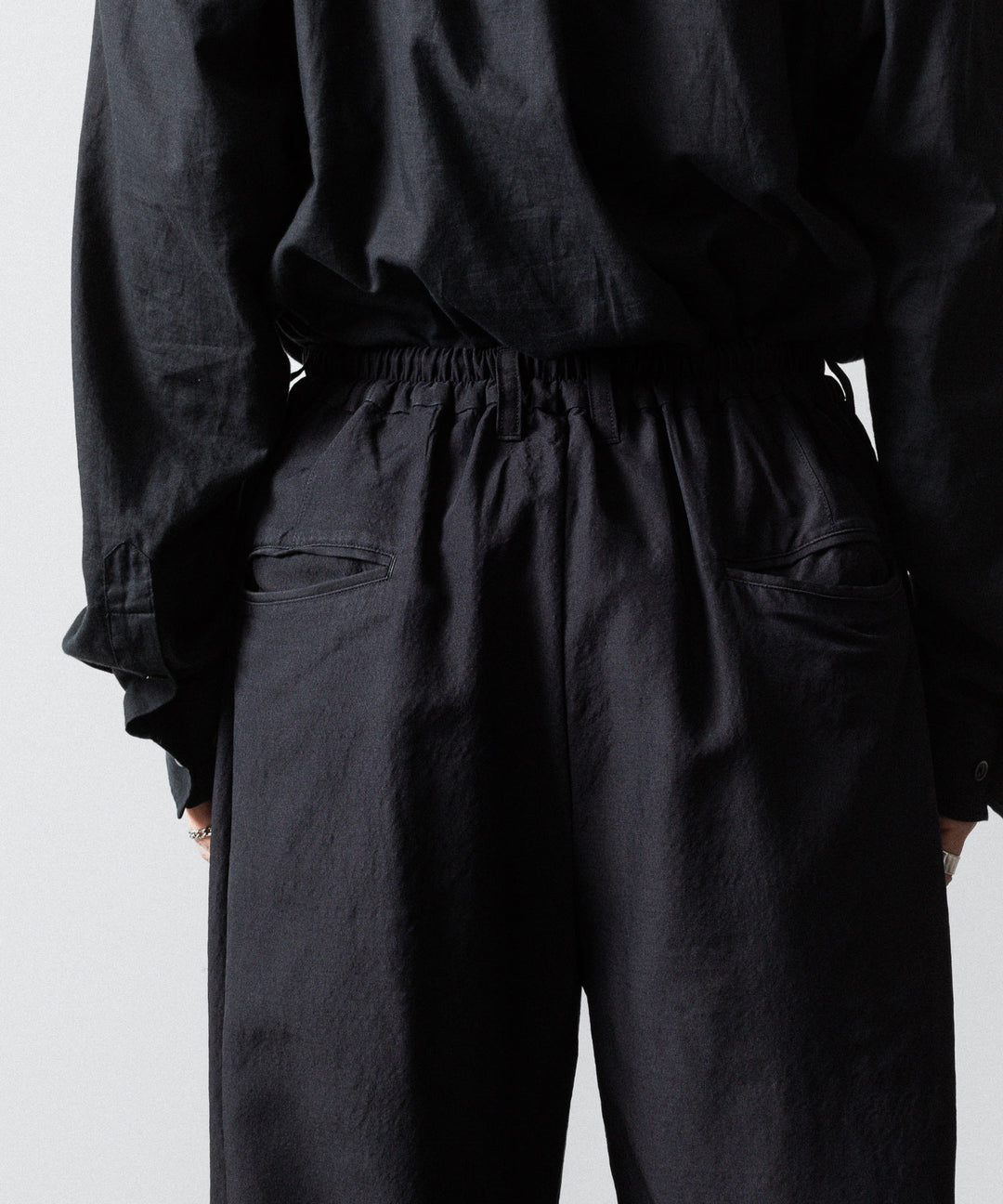 ssstein(シュタイン)のWOOL/SILK WIDE EASY TROUSERS - BLACKの公式通販サイトsession福岡セレクトショップ