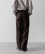 画像をギャラリービューアに読み込む, INTÉRIM(インテリム)のWOOL FRANNEL DRAPE 2-TUCK STRAIGHT SLACKS - BROWNの公式通販サイトsession福岡セレクトショップ
