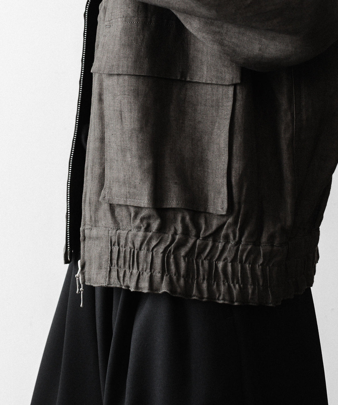 nakedgauge(ネイキッドゲージ)のSUMI LINEN N48 BLOUSON - CHARCOAL GRAYの公式通販サイトsession福岡セレクトショップ