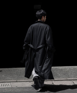 ssstein / シュタイン】WOOL FLANNEL OVERSIZED DOUBLE BREASTED COAT