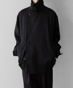 画像をギャラリービューアに読み込む, ssstein(シュタイン)のW/SI SATIN OVERSIZED DOUBLE BREAST BLOUSON - BLACKの公式通販サイトsession福岡セレクトショップ
