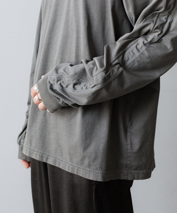 VEIN ヴェインの100/3 SUEDE JERSEY DISTRESSED VESSEL L/S TEE - GRAYの公式通販サイトsession福岡セレクトショップ
