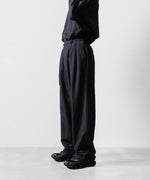 画像をギャラリービューアに読み込む, ssstein(シュタイン)のWOOL/SILK WIDE EASY TROUSERS - BLACKの公式通販サイトsession福岡セレクトショップ
