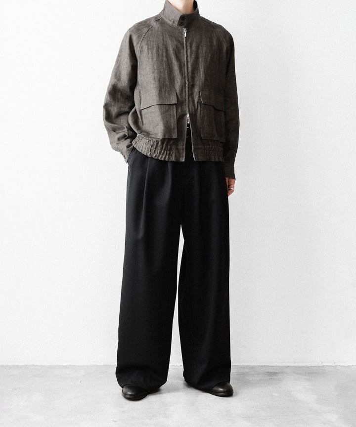 nakedgauge(ネイキッドゲージ)のSUMI LINEN N48 BLOUSON - CHARCOAL GRAYの公式通販サイトsession福岡セレクトショップ