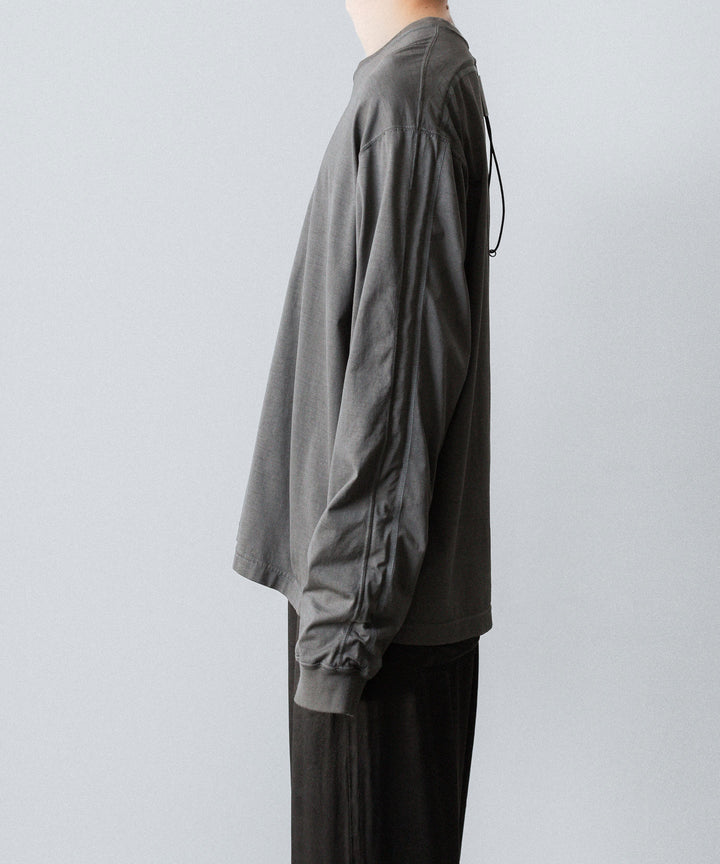 VEIN ヴェインの100/3 SUEDE JERSEY DISTRESSED VESSEL L/S TEE - GRAYの公式通販サイトsession福岡セレクトショップ