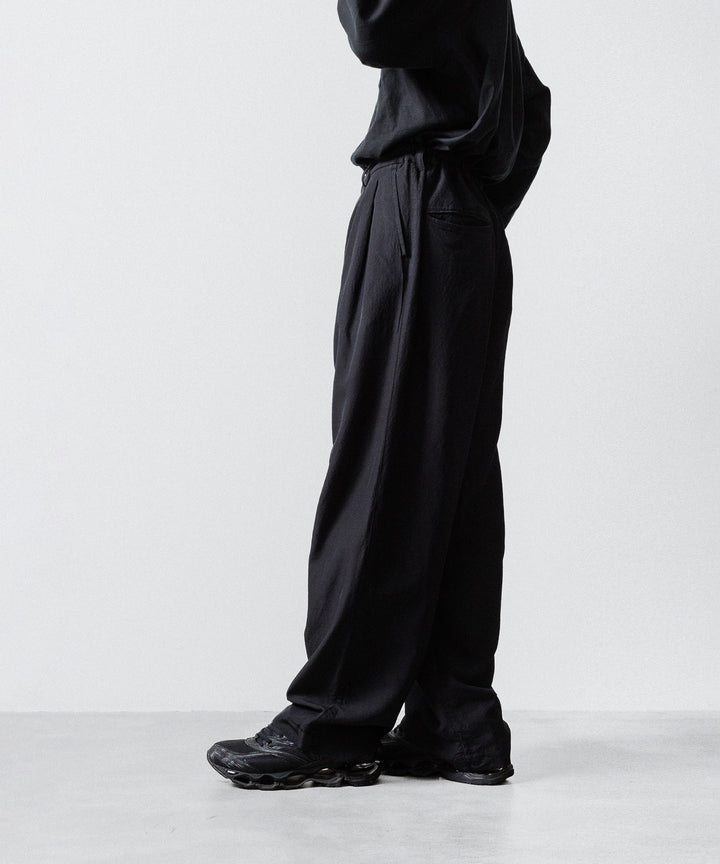 ssstein(シュタイン)のWOOL/SILK WIDE EASY TROUSERS - BLACKの公式通販サイトsession福岡セレクトショップ