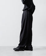 画像をギャラリービューアに読み込む, ssstein(シュタイン)のWOOL/SILK WIDE EASY TROUSERS - BLACKの公式通販サイトsession福岡セレクトショップ
