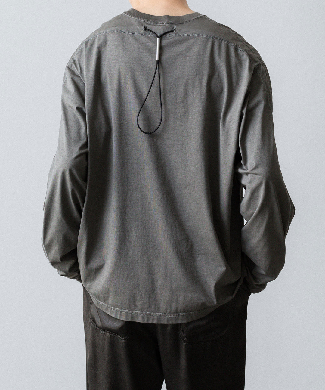 VEIN ヴェインの100/3 SUEDE JERSEY DISTRESSED VESSEL L/S TEE - GRAYの公式通販サイトsession福岡セレクトショップ