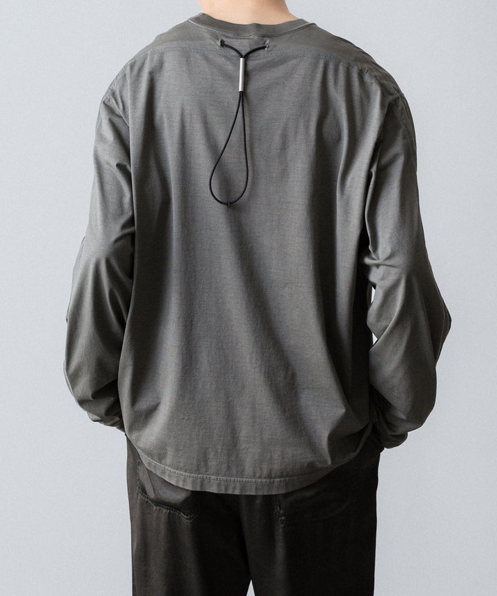 VEIN ヴェインの100/3 SUEDE JERSEY DISTRESSED VESSEL L/S TEE - GRAYの公式通販サイトsession福岡セレクトショップ