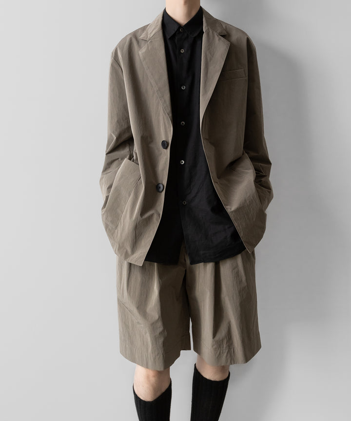 ssstein(シュタイン)の WINDPROOF NYLON SINGLE BREASTED JACKET - TAUPEの公式通販サイトsession福岡セレクトショップ