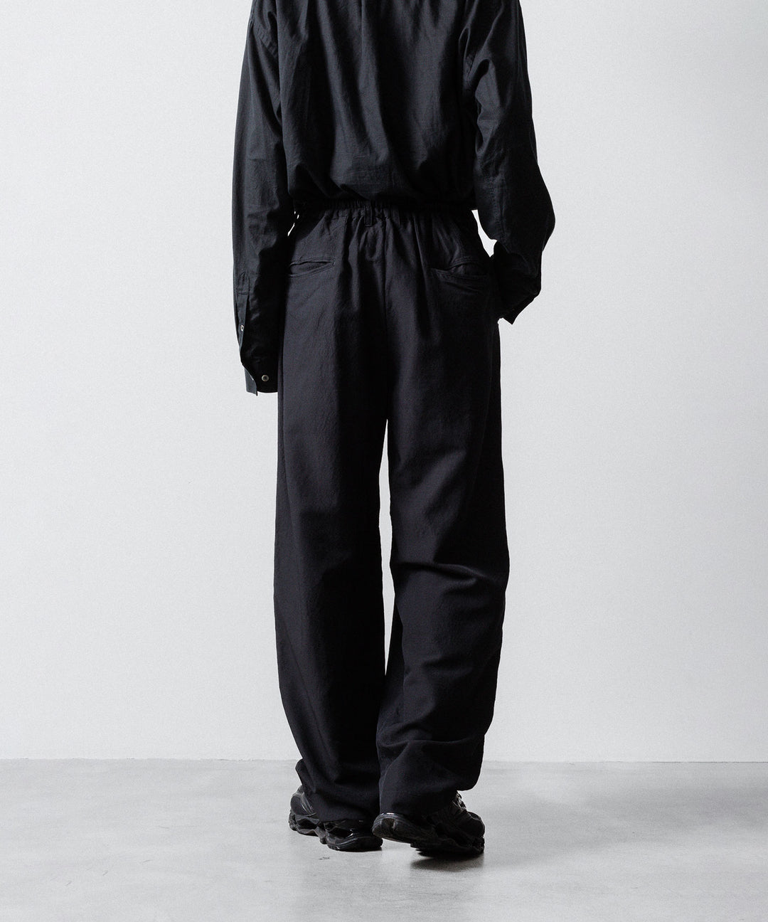 ssstein(シュタイン)のWOOL/SILK WIDE EASY TROUSERS - BLACKの公式通販サイトsession福岡セレクトショップ