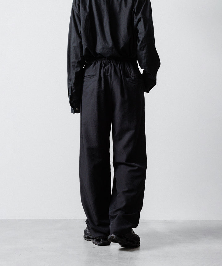 ssstein(シュタイン)のWOOL/SILK WIDE EASY TROUSERS - BLACKの公式通販サイトsession福岡セレクトショップ