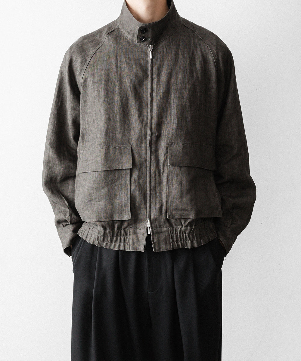 nakedgauge(ネイキッドゲージ)のSUMI LINEN N48 BLOUSON - CHARCOAL GRAYの公式通販サイトsession福岡セレクトショップ
