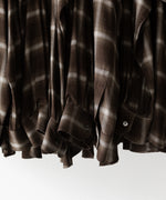 画像をギャラリービューアに読み込む, 【ssstein】 LY/VIS CHECK OVERSIZED LS SHIRT - BROWN OMBRE
