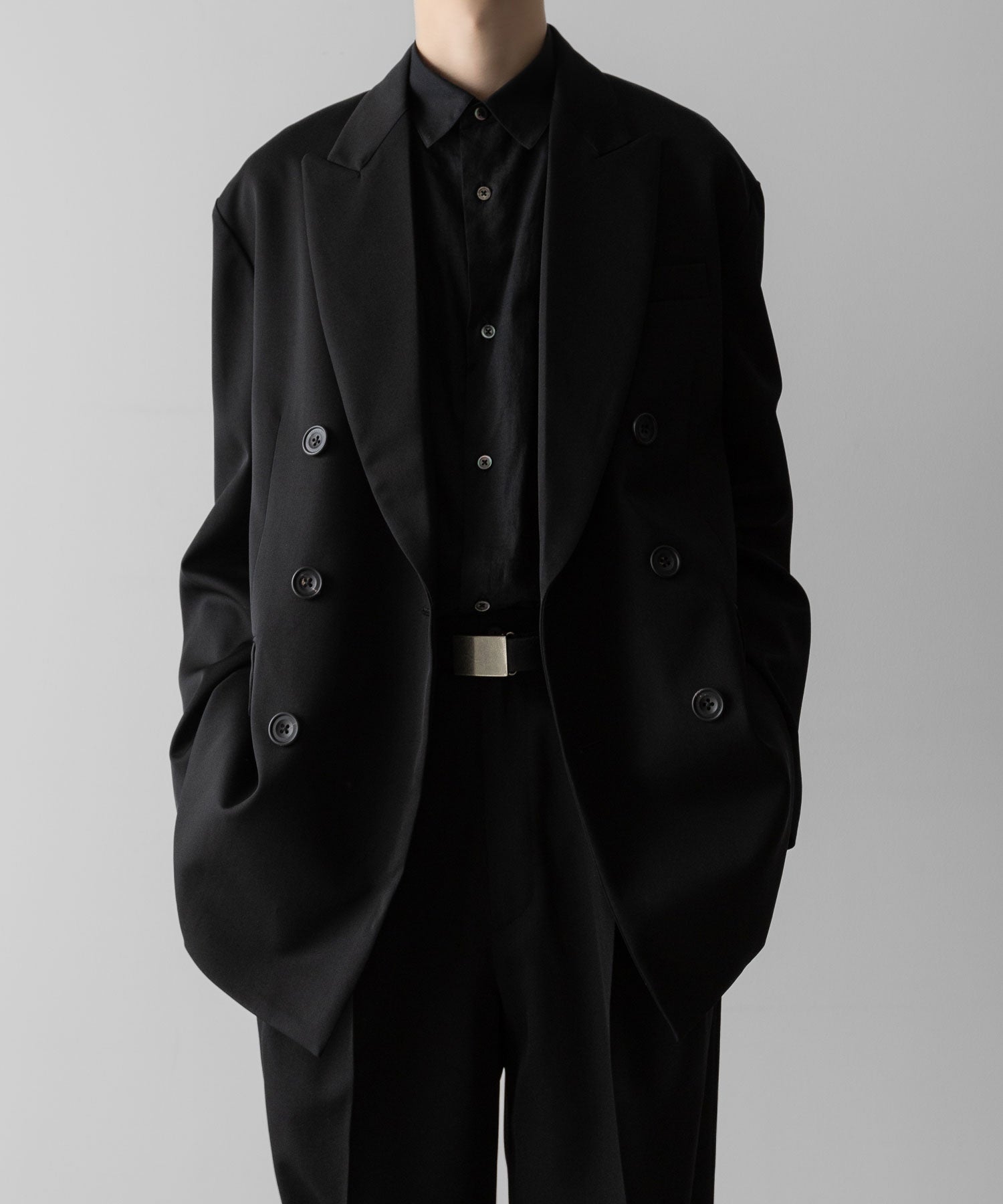 ssstein(シュタイン)のOVERSIZED DOUBLE BREASTED JACKET - BLACKの公式通販サイトsession福岡セレクトショップ