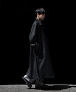 画像をギャラリービューアに読み込む, ssstein(シュタイン)のWOOL FLANNEL OVERSIZED DOUBLE BREASTED COAT - BLACKの公式通販サイトsession福岡セレクトショップ
