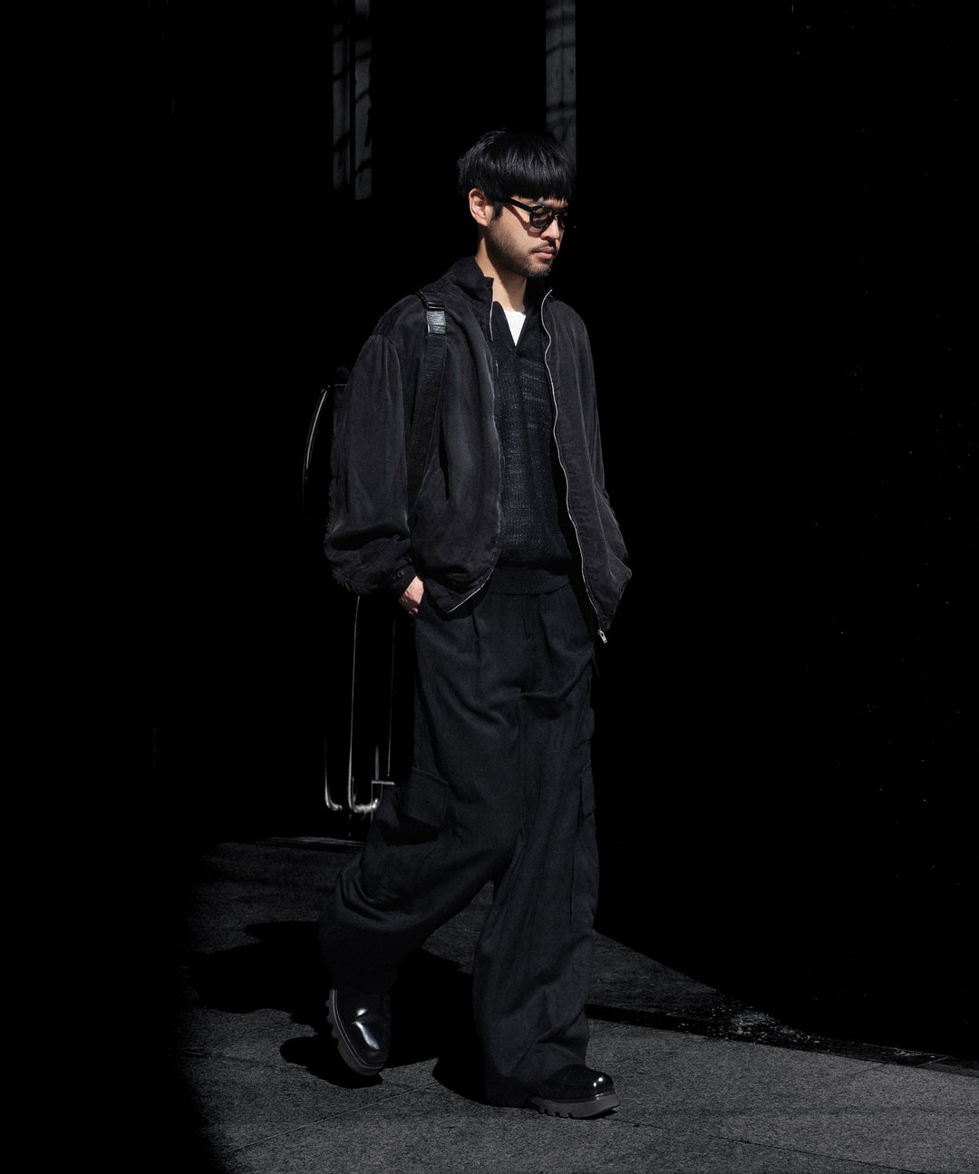 ssstein(シュタイン)のSLUB COTTON KNIT SKIPPER LS - BLACKの公式通販サイトsession福岡セレクトショップ