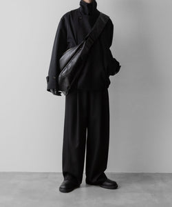 ssstein(シュタイン)のW/SI SATIN OVERSIZED DOUBLE BREAST BLOUSON - BLACKの公式通販サイトsession福岡セレクトショップ