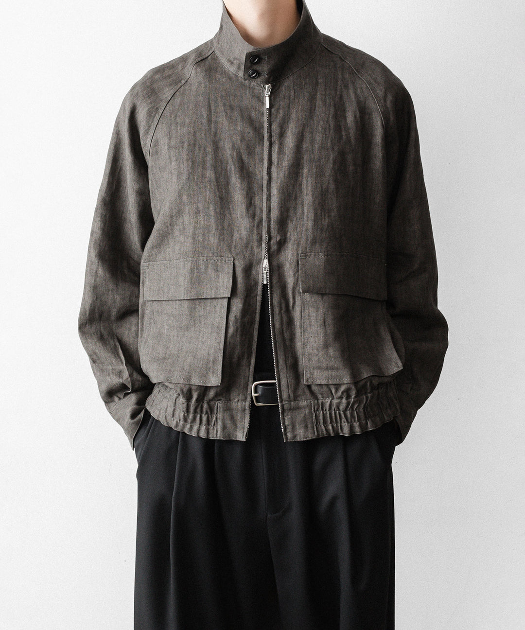 nakedgauge(ネイキッドゲージ)のSUMI LINEN N48 BLOUSON - CHARCOAL GRAYの公式通販サイトsession福岡セレクトショップ