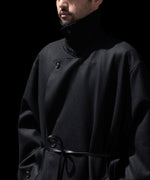 画像をギャラリービューアに読み込む, ssstein(シュタイン)のWOOL FLANNEL OVERSIZED DOUBLE BREASTED COAT - BLACKの公式通販サイトsession福岡セレクトショップ
