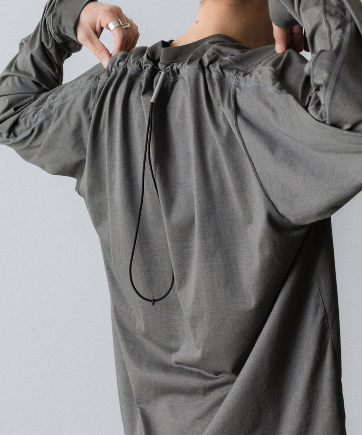 VEIN ヴェインの100/3 SUEDE JERSEY DISTRESSED VESSEL L/S TEE - GRAYの公式通販サイトsession福岡セレクトショップ