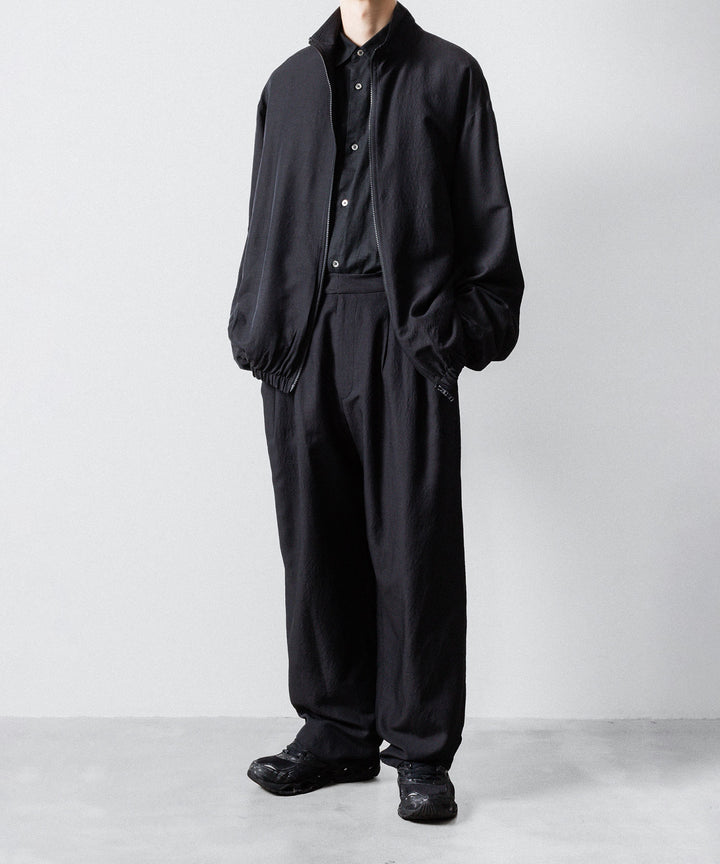 ssstein(シュタイン)のWOOL/SILK WIDE EASY TROUSERS - BLACKの公式通販サイトsession福岡セレクトショップ