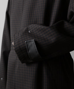 【ssstein】OVERSIZED BALMACAAN COAT - GINGHAM