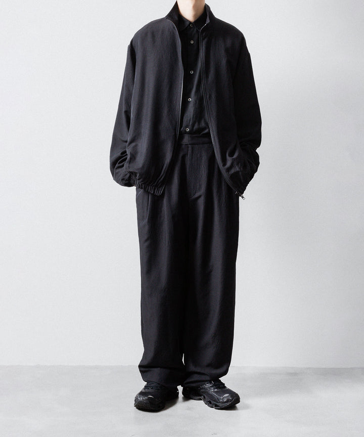 ssstein(シュタイン)のWOOL/SILK WIDE EASY TROUSERS - BLACKの公式通販サイトsession福岡セレクトショップ