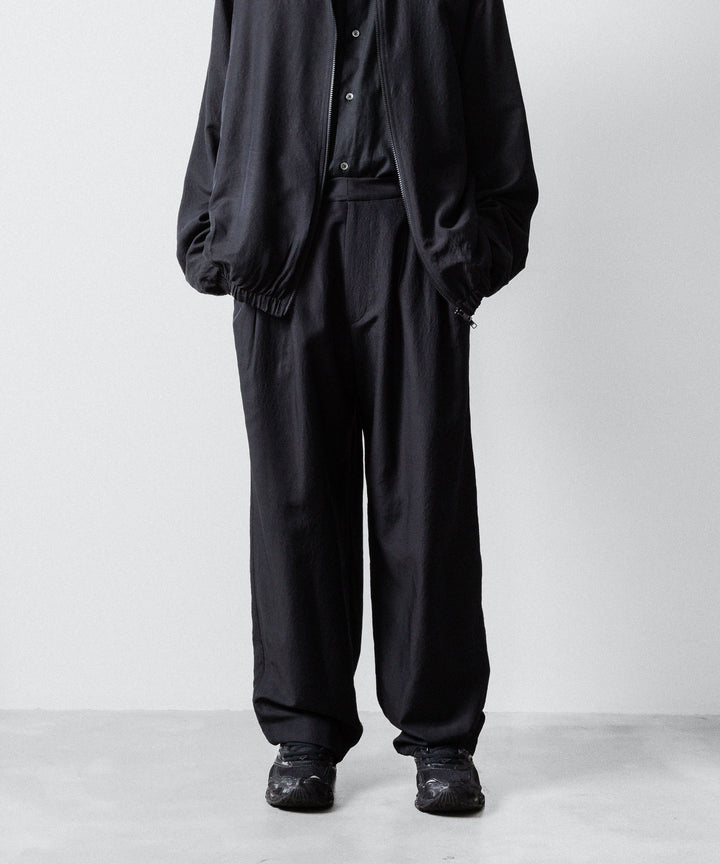 ssstein(シュタイン)のWOOL/SILK WIDE EASY TROUSERS - BLACKの公式通販サイトsession福岡セレクトショップ