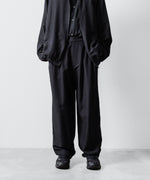 画像をギャラリービューアに読み込む, ssstein(シュタイン)のWOOL/SILK WIDE EASY TROUSERS - BLACKの公式通販サイトsession福岡セレクトショップ

