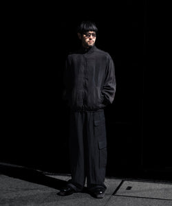 ssstein / シュタイン】VIS/LI/RA TWILL CARGO TROUSERS - BLACK