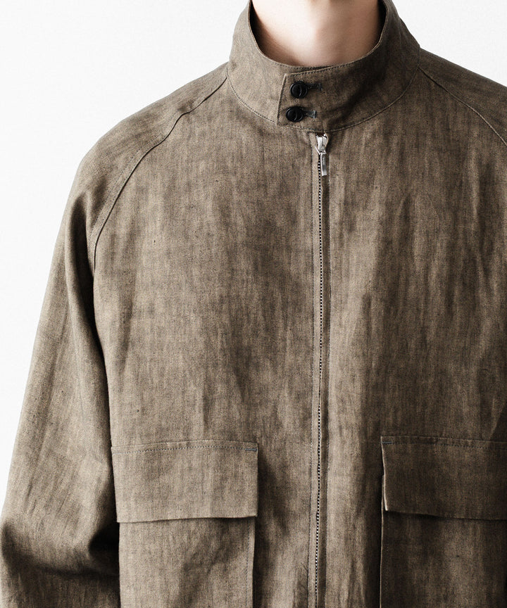 nakedgauge ネイキッドゲージのSUMI LINEN N48 BLOUSONのKHAKI公式通販サイトsession福岡セレクトショップ