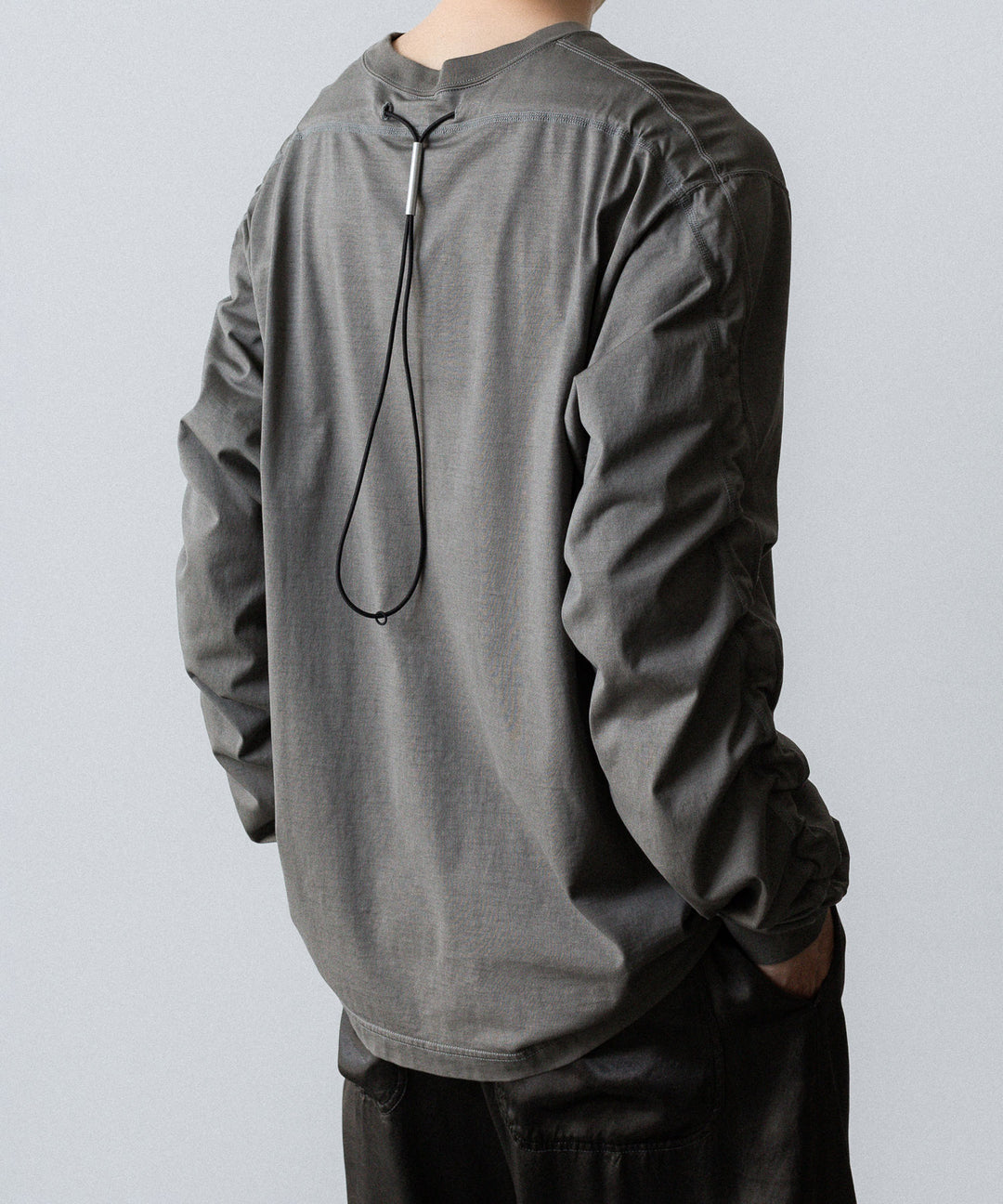 VEIN ヴェインの100/3 SUEDE JERSEY DISTRESSED VESSEL L/S TEE - GRAYの公式通販サイトsession福岡セレクトショップ