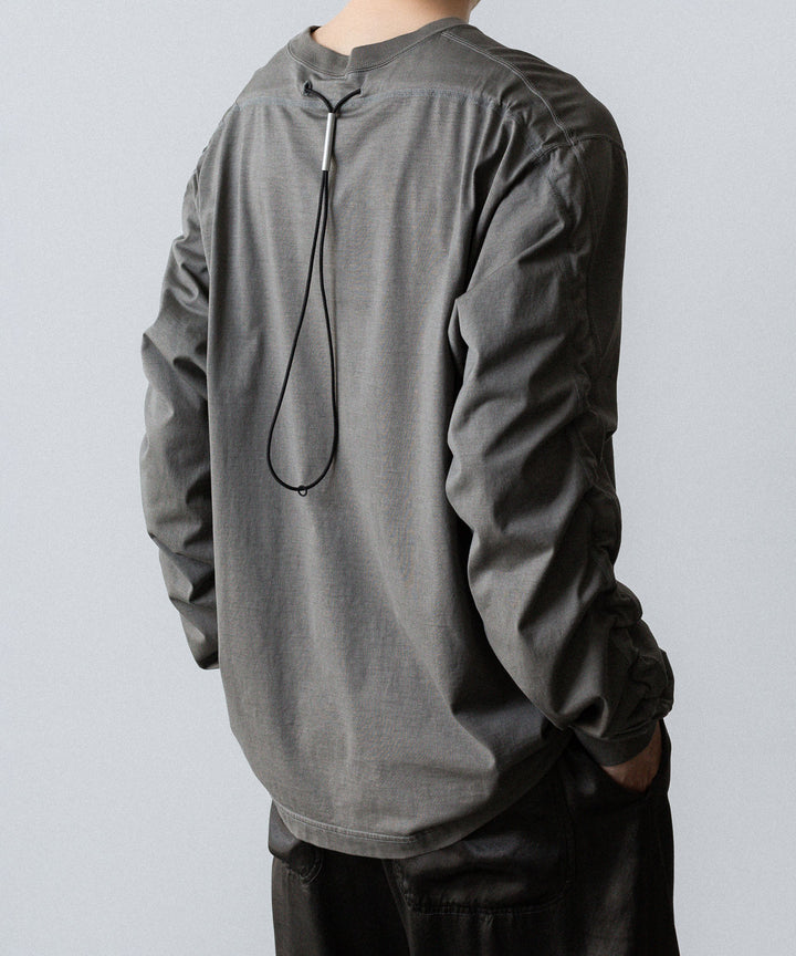 VEIN ヴェインの100/3 SUEDE JERSEY DISTRESSED VESSEL L/S TEE - GRAYの公式通販サイトsession福岡セレクトショップ
