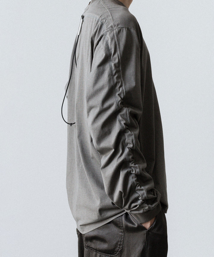 VEIN ヴェインの100/3 SUEDE JERSEY DISTRESSED VESSEL L/S TEE - GRAYの公式通販サイトsession福岡セレクトショップ