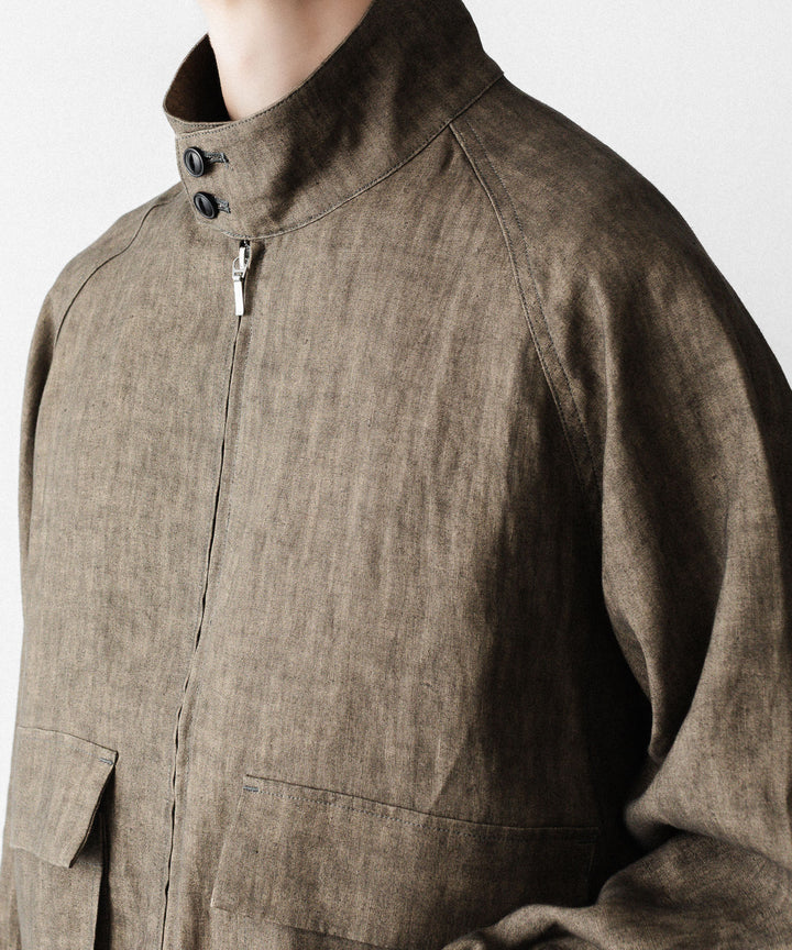 nakedgauge ネイキッドゲージのSUMI LINEN N48 BLOUSONのKHAKI公式通販サイトsession福岡セレクトショップ