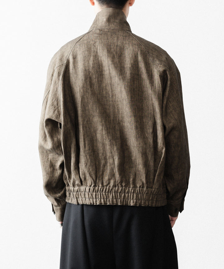nakedgauge ネイキッドゲージのSUMI LINEN N48 BLOUSONのKHAKI公式通販サイトsession福岡セレクトショップ