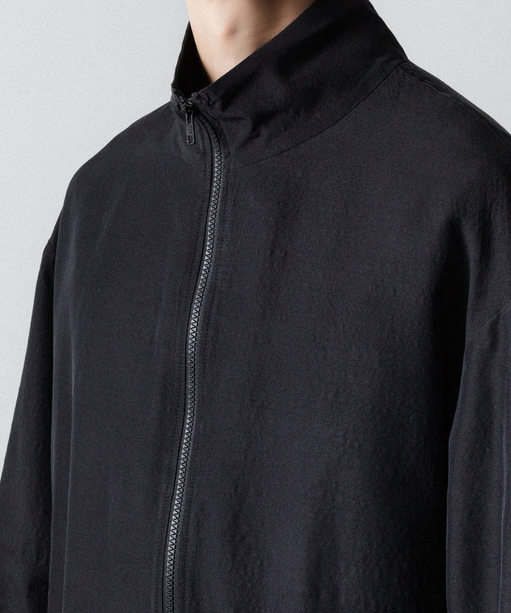 ssstein(シュタイン)のWOOL/SILK SHIRRED LIGHT ZIP JACKET - BLACKの公式通販サイトsession福岡セレクトショップ