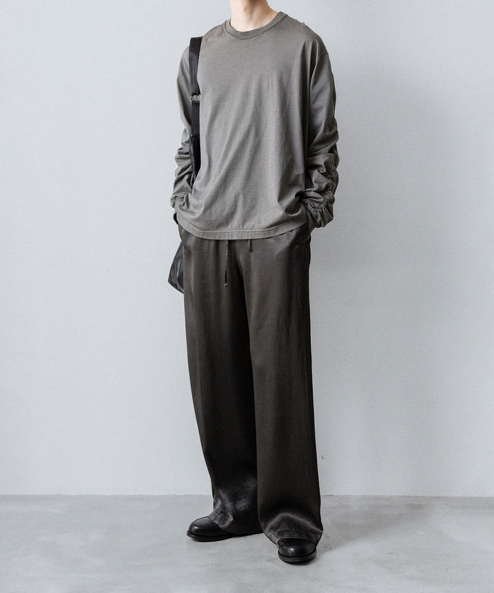 VEIN ヴェインの100/3 SUEDE JERSEY DISTRESSED VESSEL L/S TEE - GRAYの公式通販サイトsession福岡セレクトショップ