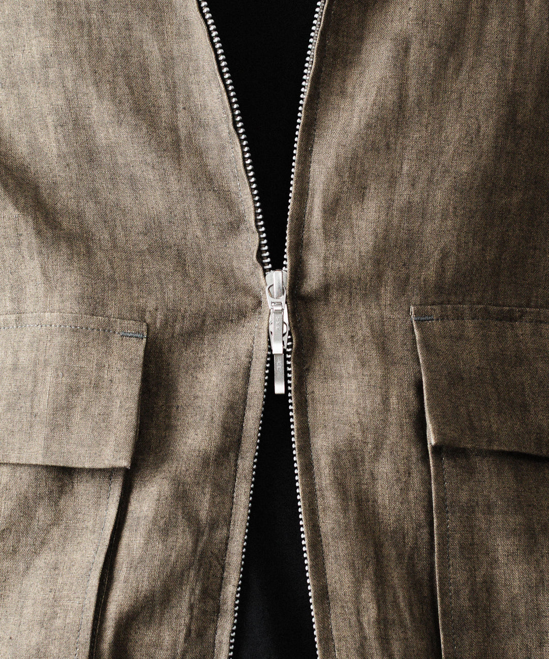 nakedgauge ネイキッドゲージのSUMI LINEN N48 BLOUSONのKHAKI公式通販サイトsession福岡セレクトショップ