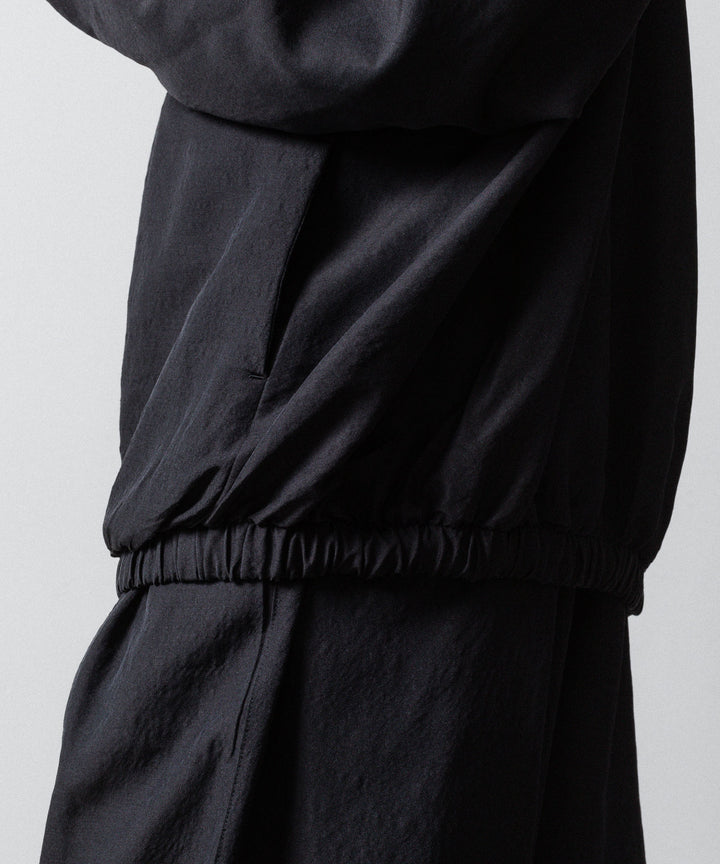 ssstein(シュタイン)のWOOL/SILK SHIRRED LIGHT ZIP JACKET - BLACKの公式通販サイトsession福岡セレクトショップ