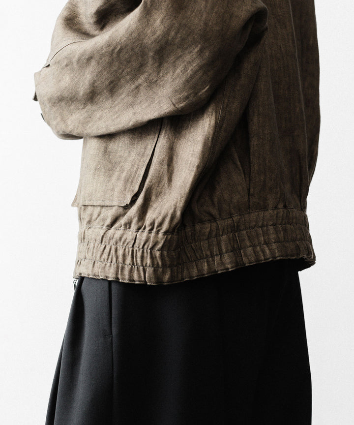 nakedgauge ネイキッドゲージのSUMI LINEN N48 BLOUSONのKHAKI公式通販サイトsession福岡セレクトショップ
