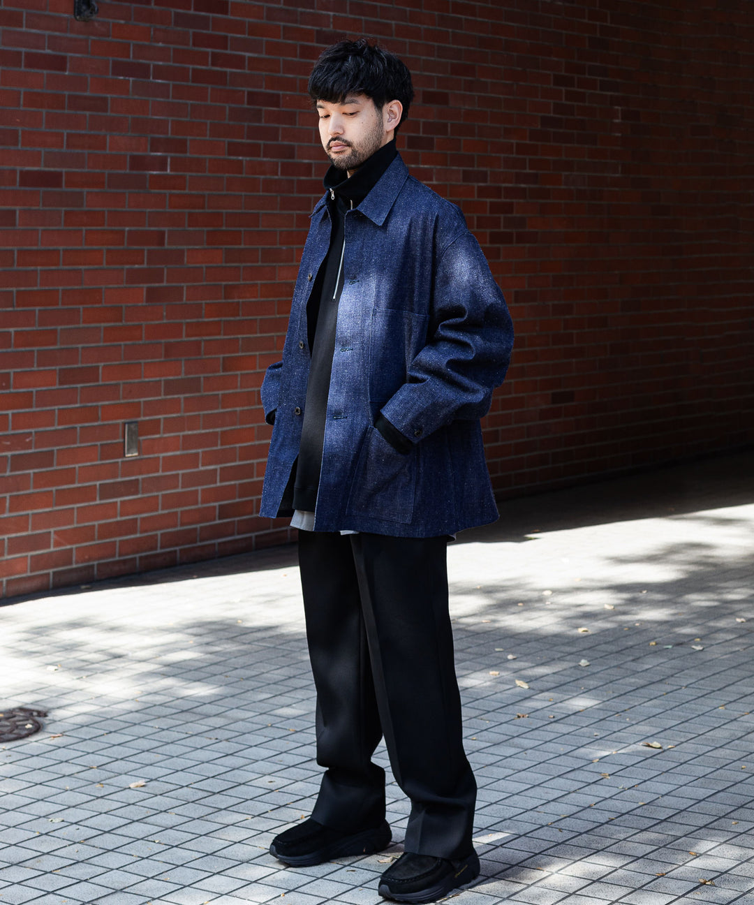 【INTÉRIM】30s USMC UTILITY DUNGAREE JACKET - NAVY